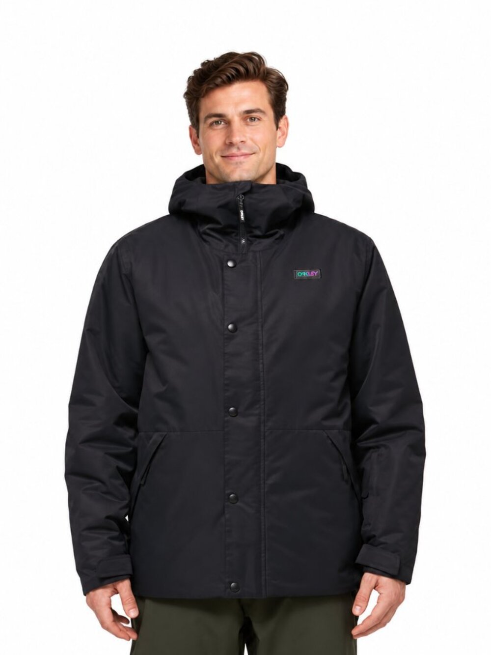 Oakley Range RC XL Blackout DWR Ski Snowboard Hooded Jacket NWT